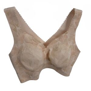 Evelyn Bobbie Women's The Evelyn Bra Womens Size Medium tan floral Pullover